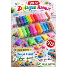 Zıplayan Hamur Ozan Kil 90 gr 12 Adet Hava Ile Kuruyan Hamur Kil