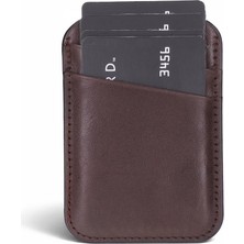 BloominBag Linea Fit cc Deep Espresso Leather Magsafe Card Holder
