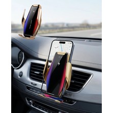 Flamex Akıllı Araç Içi Telefon Tutucu Kablosuz Şarj ve Otomatik Açılır Kapanır Sistem