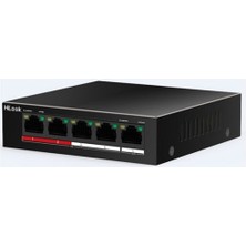 Erdo Ticaret Hılook NS-0105P-35(B), 4 Port, Megabit, Poe 35W, 1 Port Megabit Uplink, Long Range 250METRE, Yönetil
