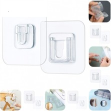 Pileli Store Geçmeli Klips Eşya Sabitleme Askısı 6lı Set