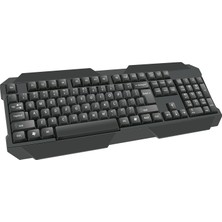 Avcı Teknoloji Market Kablolu Oyuncu Klavyesi USB Bağlantılı Gaming Klavye Siyah