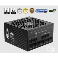 Erdo Ticaret Msı Psu Mpg A1250GS Pcıe5 1250W 80+ Gold Atx 3.1 Pcıe 5.1 2x 12V-2X6 Power Supply