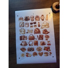 Butik Estetik Sticker Etiket Seti 66 Adet