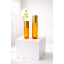 Cosy Club 2 Adet 5-10ML Yeniden Doldurulabilir Buzlu Sarı Boş Cam Roll On Şişesi