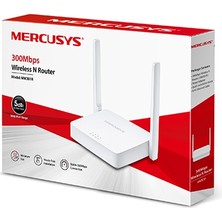 Erdo Ticaret Mercusys MW301R, 3port, 300MBPS, 2.4ghz Wifi, Masaüstü, Megabit, Router