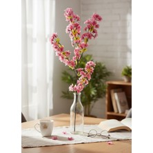 Nettenevime Yapay Çiçek Pembe Bahardalı Japon Kiraz Çiçeği Erik Dalı 85*30CM Uzun Vazo Çiçeği
