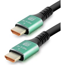 Skygo HDMI 2.1 Kablo Fiber Optik 8k UHD 60 Hz Od 8.0 mm 3 M (HDX2045 Siyah Yeşil)