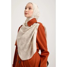 Maisa Gülruh Floş Viskon Şal 70*190 cm - Bej