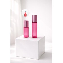 Cosy Club 2 Adet 5-10ML Yeniden Doldurulabilir Buzlu Pembe Boş Cam Roll On Şişesi