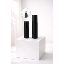 Cosy Club 2 Adet 5-10ML Yeniden Doldurulabilir Buzlu Siyah Boş Cam Roll On Şişesi