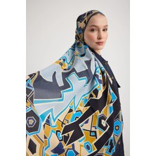 Maisa Alev Floş Viskon Şal 70*190 cm - Siyah