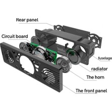 Aoveıse 12.0V Araba Güvenli Dijital Hafıza Kartı Mp3 Ses Elektrikli Araba Radyo Hoparlörlü Bt Ana Hoparlör Araba Radyo Araba Stereo