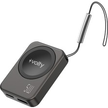 Volty Kablosuz Şarj Standı | 5W, Akıllı Saat Uyumlu, Taşınabilir Ultra Küçük, Manyetik, 28g (V0104001)