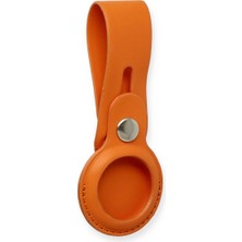 Aydogan's Airtag Askılı Deri Kılıf - Turuncu