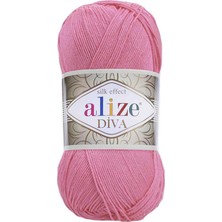 Alize Diva(5 Adet) 178 Koyu Pembe Renk El Örgü Ipliği