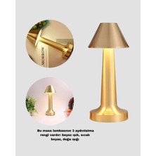 Decostyle Kablosuz LED Masa Lambası 1800MAH 3 Renk Aydınlatma Dokunmatik