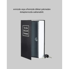 Decostyle Anahtarlı Gizli Kitap Kasa – Metal Iç Yapı, Kamuflajlı Sözlük Tasarım