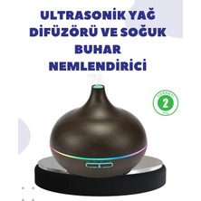 Decostyle BN01 Uçucu Yağ Uyumlu Renkli LED Işıklı Nemlendirici