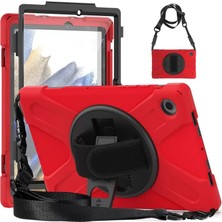 Decostyle Newface Samsung Galaxy X200 Tab A8 10.5 Kılıf Amazing Tablet Kapak - Kırmızı