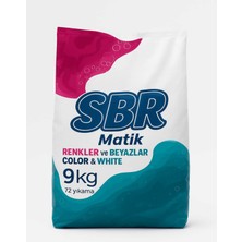 Sbr Matik 9 kg Renkliler ve Beyazlar Toz Deterjan