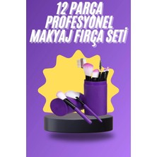 Decostyle 12 Parça Makyaj Fırça Seti Profesyonel Fondöten Allık Far Kontür Fırçası
