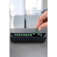 Decostyle Araba Park Numaratörü Araç Içi Numaralık Değiştirilebilir Çevirmeli Mini