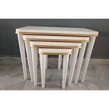 Hdb Home Hilal Dörtlü Zigon Krem Gold