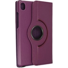 Decostyle Newface Lenovo Tab M8 Kılıf 360 Tablet Deri Kılıf - Mürdüm