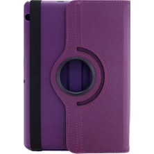 Decostyle Newface Huawei Mediapad T3 10 / 9.6 Kılıf 360 Tablet Deri Kılıf - Mürdüm