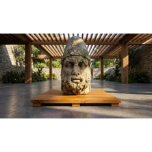 Afro Garden Çok Amaçlı Mini Palet - Saksı, Heykel, Minder Altlığı 50X50 cm - Masif Teak
