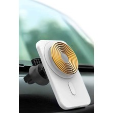 Decostyle Araç Uyumlu Kablosuz 15W Taşınabilir Şarj Aleti Çift Kablo