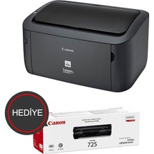Erdo Ticaret Canon I-Sensys LBP6030B, Lazer Yazıcı (Siyah), Orjinal 1ADET CRG725 Toner Hediyeli (Dakikada 18 Sayf