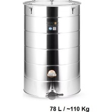 Bal Dinlendirme Kazanı, Paslanmaz Musluklu, Paslanmaz, 78 L / ~110 Kg, CX-CAMCS110