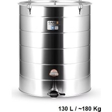 Bal Dinlendirme Kazanı, Paslanmaz Musluklu, Paslanmaz, 130 L / ~180 Kg, CX-CAMCS180
