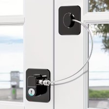 Kaymak Home Siyah Plaka Halatlı Emniyet Kilidi