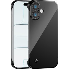 Fenza iPhone 16 Plus Uyumlu Kamera Korumalı Yanları Açık Sararmaz Sert Mika Şeffaf Kılıf