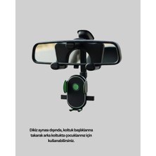 Decostyle Ayarlanabilir Dikiz Aynası Telefon Tutucu Sağlam ve Şık Tasarım