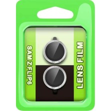 Decostyle Newface Samsung Galaxy Z Flip 6 Raze Metal Kamera Lens - Gümüş