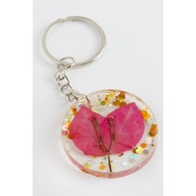 Uluora Begonvil Çiçeği Epoksi Anahtarlık