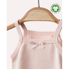 Kidstil Ip Askılı Çıtçıtlı 2'li Kız Body %100 Pamuklu&organik