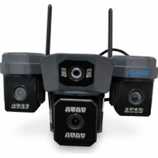 O-Kam 204 Plus 3 Lens Wifi Güvenlik Kamerası | Gece Görüşlü, Hareket Takipli