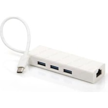 Erdo Ticaret Dark DK-AC-U31X3GL Usb3.0-1 Type C Hub Gıga Eth