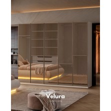 Velura Home & Living Marcel 5 Kapaklı Gardırop - 5 Reflekte Cam