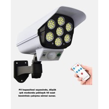 TeknoKapsül Güneş Paneliyle Şarj Olan Hareket Sensörlü Dış Mekan Güvenlik Lambası Ayarlanabilir