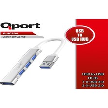 Erdo Ticaret Qport Q-UC204 USB To 4 Port USB Çoklayıcı