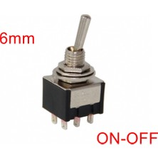 Maroces MR-144 Toggle Swıtch On-Off 6 Bacaklı (MTS-202)