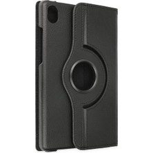 TeknoKapsül Newface Lenovo Tab M8 Kılıf 360 Tablet Deri Kılıf - Siyah