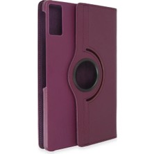 TeknoKapsül Newface Xiaomi Pad 6 Kılıf 360 Tablet Deri Kılıf - Mürdüm