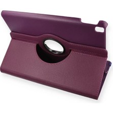 TeknoKapsül Newface iPad 10.2 (7.nesil) Kılıf 360 Tablet Deri Kılıf - Mürdüm